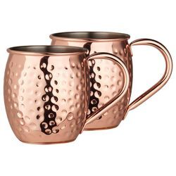 Novel Moscow-Mule-Becher , Kupfer , Metall , 550 ml , Lfgb , Essen & Trinken, Gläser, Longdrinkgläser