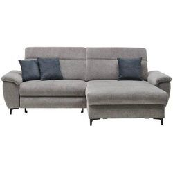 Stylife Ecksofa , Grau , Textil , 3-Sitzer , L-Form, seitenverkehrt montierbar , 256x185 cm , Rücken echt , Wohnzimmer, Sofas & Couches,