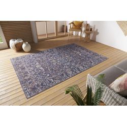 Teppich NORTHRUGS "Sues", bunt (grau,bunt), B:190cm H:3mm L:280cm, Polypropylen (PP), Teppiche, In-& Outdoor, Läufer, Wetterfest, Balkon, Wohnzimmer, Orient