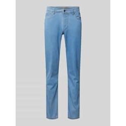 Straight Fit Jeans aus Light Denim