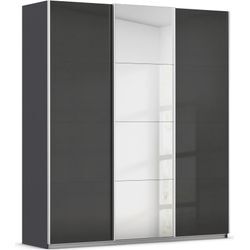 Schwebetürenschrank RAUCH "Kleiderschrank Schrank OTTO´S CHOICE Garderobe AGORDO", grau (graumetallic, hochglanz effektgrau), B:203cm H:229cm T:62cm, Holzwerkstoff, Schränke, Top Innenausstattung, in 4 Breiten und 2 Höhen MADE IN GERMANY, Topseller