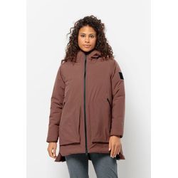 Winterjacke JACK WOLFSKIN "LUISENPLATZ JKT W", Damen, Gr. L (42/44), braun (wild, ginger), 1. OBERSTOFF 100% POLYESTER 2. OBERSTOFF 75% POLYAMID, 25% ELASTHAN FUTTER 100% POLYESTER FÜLLUNG 100% POLYESTER, Jacken