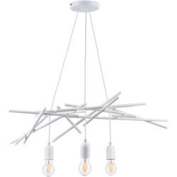 SPOT LIGHT Pendelleuchte "GLENN", weiß, B:73cm L:71cm T:35cm, Lampen, aus Metall, originelles Design, passende LM E27, Made in Europe