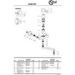 Ideal Standard Rohrauslauf, G3/4, 200mm, B964585AA kpl. zu B0106, Chrom