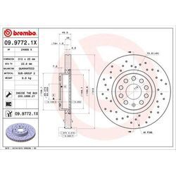 BREMBO Bremsensatz-Vorn und hinten Bremsensatz, Scheibenbremse vorne rechts links Gelocht 282mm für SKODA VW (SVW) QOROS SEAT (FAW) AUDI GAC CHANA 5ND