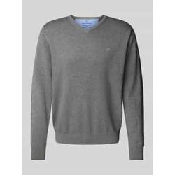Strickpullover mit Logo-Stitching