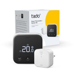 TADO Heizkörperthermostat "Verkabeltes Smartes Thermostat X - Starter Kit", weiß (grundfarbe), B:12,3cm H:10,8cm T:12,3cm, Heizkörperthermostate