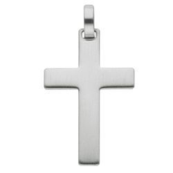 Ketten-Anhänger ADELIA´S "Edelstahl Kreuz Anhänger", silber, Schmuckanhänger, Damen, Silber 925 (Sterlingsilber), Edelstahlschmuck für Damen & Herren