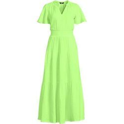 Stufen-Maxikleid aus Musselin, Damen,  Grün, Baumwolle, by Lands' End