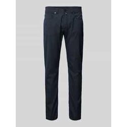 Tapered Fit Chino mit Strukturmuster Modell 'Lyon'