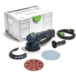 Festool RO 150 FEQ-Plus ROTEX Getriebe Exzenterschleifer 720W 5mm Hub ( 571805 ) im Systainer + 50x Schleifscheiben P40