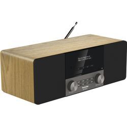 TECHNISAT Digitalradio (DAB+) "DIGITRADIO 3", braun (eiche), B:38cm H:13cm T:16,8cm, Radios, CD-Player, Made in Germany