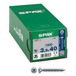 SPAX® Universalschrauben Z2 Senkkopf WIROX 1081010350405 3,5 mm x 40 mm, 1000 St.