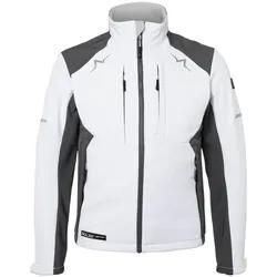KÜBLER PULSE Softshell Jacke Men, wasserabweisend, Größe S, Weiß-Anthrazit