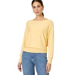 Strickpullover ZERO "zero Strickpullover mit U-Boot Ausschnitt", Damen, Gr. 36, braun (golden haze), Strick, Obermaterial: 80% Viskose, 20% Polyester. Ärmelfutter: ohne Futter., unifarben, casual, figurbetont normal, U-Boot-Ausschnitt, Langarm weit Bündchen krempelbar, Pullover, Plain/ohne Details