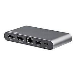 StarTech.com USB C Dock, 4K Dual Monitor DisplayPort, Mini Laptop Docking Station, 100W Power Delivery Passthrough, GbE, 2-Port USB-A Hub, USB Type-C Multiport Adapter 3.3' Cable, Dual DP - Portable USB-C Dock (DK30C2DAGPD) - Dockingstation - USB-...
