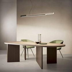 kdln Hängelampe Dala linear, dunkelgrau/beton 3.000 K 150 cm