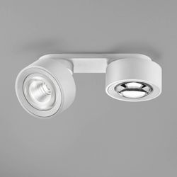 Egger DLS LED-Spot Clippo Optic Duo, weiß/weiß, 2-flg., DTW