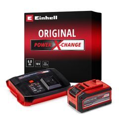 EINHELL Akku-Ladestation "PXC-Starter-Kit 18V 4-6Ah & 6A Boostcharger", schwarz, B:90cm H:248cm T:323cm, Ladegeräte, inkl. Akku