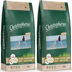 Christopherus Getreidefrei Ente + Kartoffel 2 x 12 kg Hundefutter