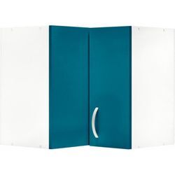 Hängeschrank WIHO KÜCHEN "Flexi", blau (front: ozeanblau, korpus: weiß), B:60cm H:56,5cm T:35cm, Schränke