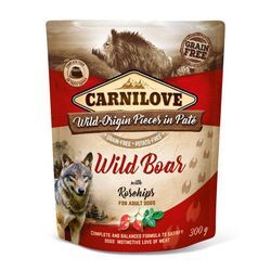 Carnilove Dog Pouch Pate Wildschwein & Hagebutten 12 x 300g Hundefutter