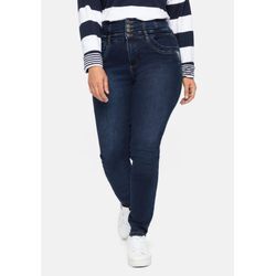 Super Skinny Jeans in Curvy-Schnitt ANNE, dark blue Denim, Gr.56