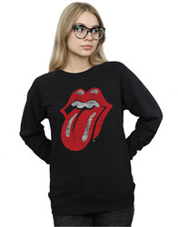 Rolling Stones Damen Distressed Tongue Sweatshirt