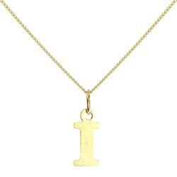 Leichte kleine 9 Karat Gold Initialen Alphabet Buchstabe auf Kette Halsketten A-Z