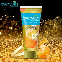 Everyuth Naturals Golden Glow, Orange, Gurke Aloe Vera 50 ml Peel-off-Masken.